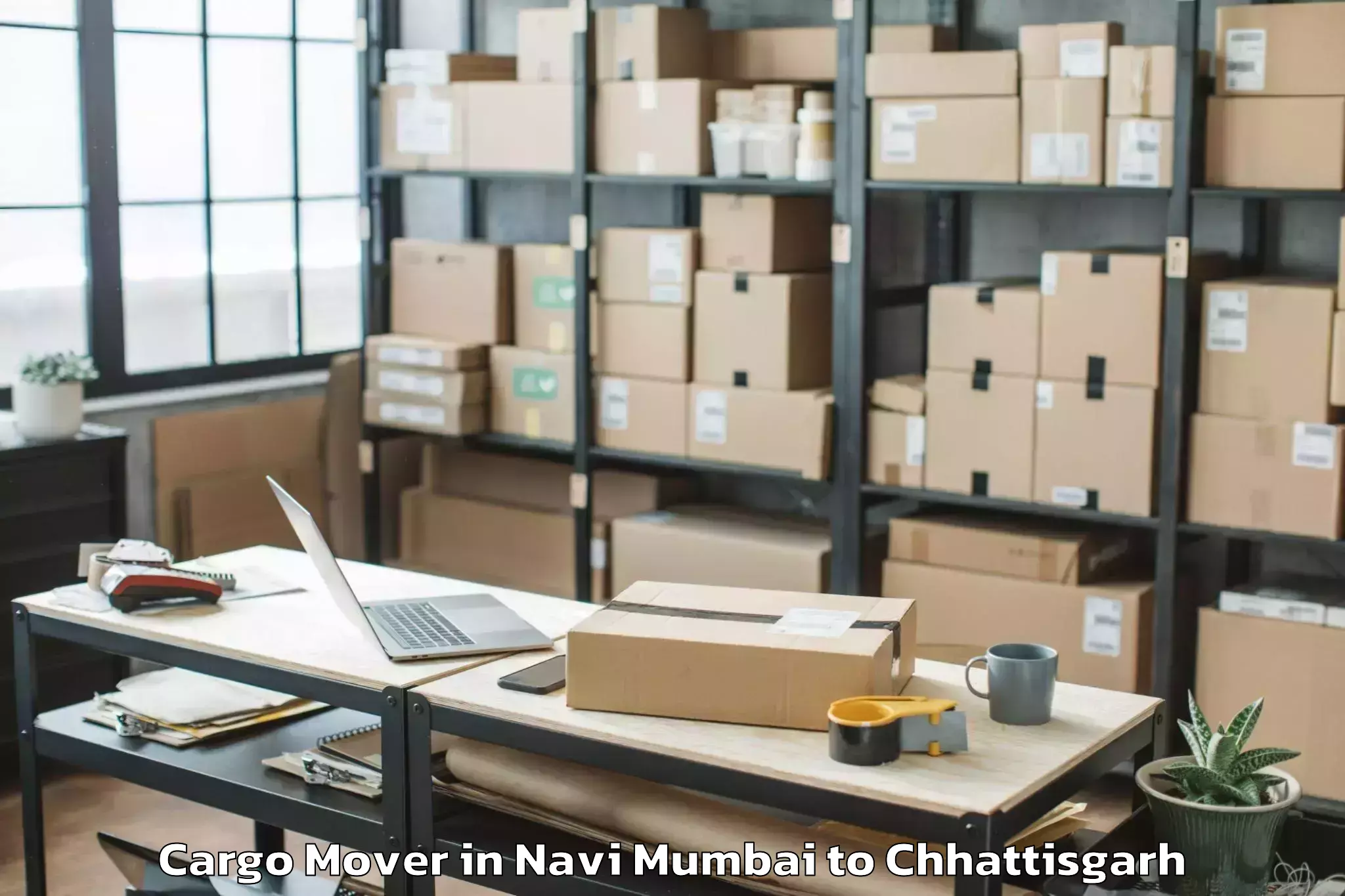 Top Navi Mumbai to Basna Cargo Mover Available